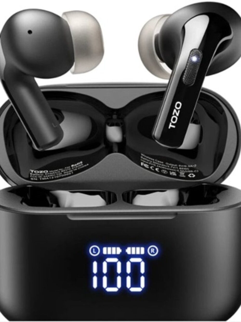 Like New Bluetooth Earbuds Tozo T20 Dual Mic Call Noise Cancelling
